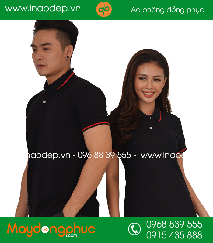 Áo phông đồng phục màu Đen